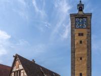 Weinstube "Zum Pulverer" und Burgturm - Rothenburg o.d.T.